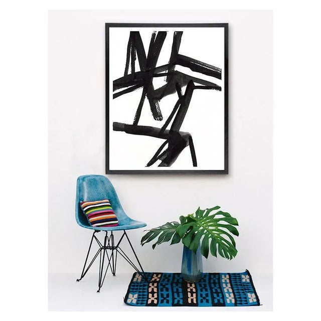 Large Black and White Abstract Modern Art "Shadows 2" Unframed Giclée Print Chairish