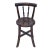 1990s Chinese Handmade Round Brown Stain "Shou" Side Chair W Back For Sale - Image 5 of 7