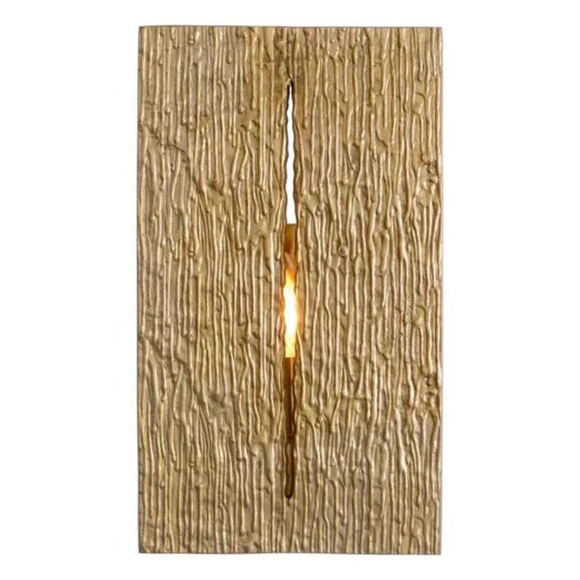 This wall lamp is a contemporary polished brass wall light made from aluminium, iron, and brass. Its rectangular form has...