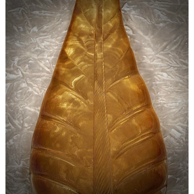 1980s Amber Murano Glass Wall Sconce, 1980s For Sale - Image 5 of 9