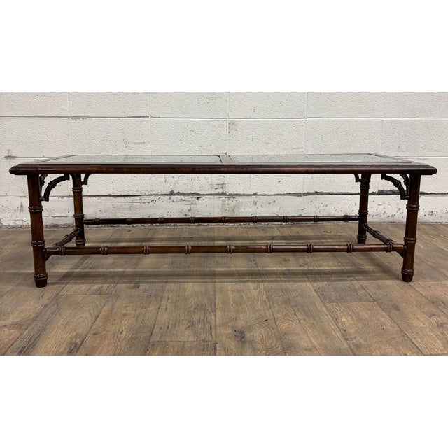 Vintage Lane Chinese Chippendale Chinoiserie Style Coffee Table Cocktail Table For Sale - Image 12 of 16