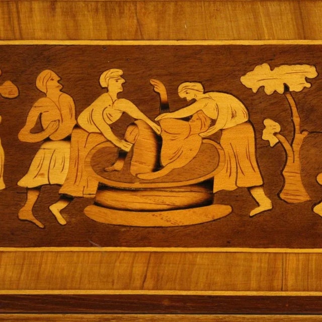 Small Louis XIV Italian Inlaid Commode, 1950s For Sale - Image 10 of 13