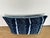 Early 21st Century Indigo-Dyed Tribal Textile Pillow in Cotton and Linen, Modern Design For Sale - Image 5 of 8