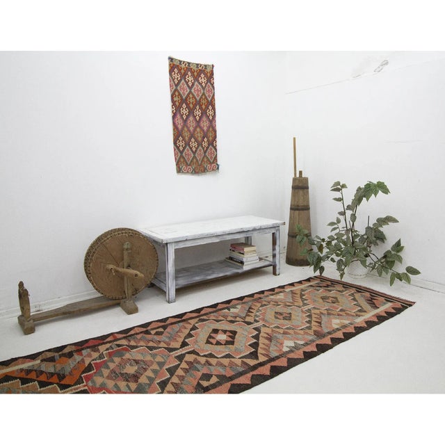 Vintage Kilim Runner For Sale In Los Angeles - Image 6 of 7