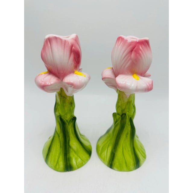 Italian Vintage Italian Candle Sticks, a Pair For Sale - Image 3 of 6