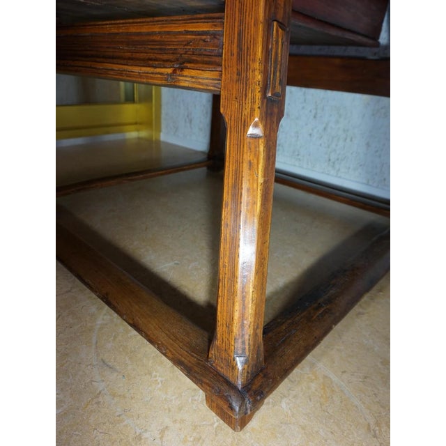 Antique Rustic European Bankers Table, 1800s For Sale - Image 5 of 18