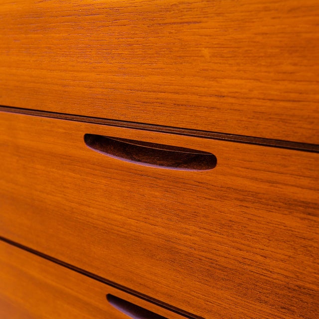 1960s Restored Ib Kofod-Larsen Danish Modern Teak Chest of Drawers by Brande Mobelfabrik For Sale - Image 10 of 16