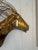 Stylized brass horse head wall sculpture by Curtis Jere having a distinctive flowing mane constructed of bent brass rods....