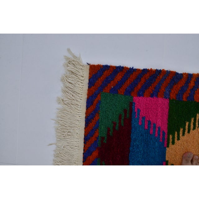 Neatral Oushak Vintage Wool Carpet For Sale - Image 9 of 10