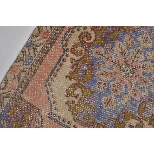 Anatolian Vintage Wool Area Carpet For Sale - Image 4 of 10