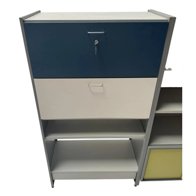 Mid-Century Modern Multi-Colored 5600 Modular Wall Unit by Cordemeyer for Gispen, 1950s For Sale - Image 16 of 18