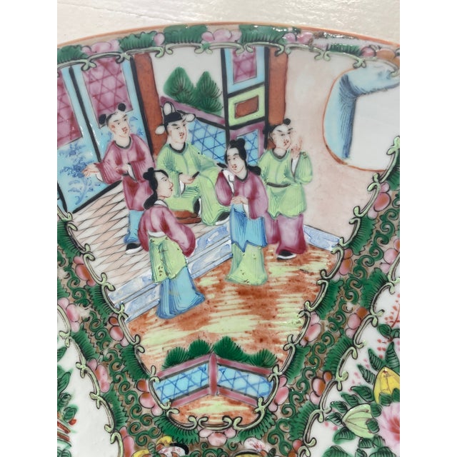 Mid 19th Century Mid 19th Century Porcelain Rose Medallion Charger For Sale - Image 5 of 9