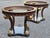 Marge Carson Neoclassical Fruitwood and Partial Gilt Glass Top Center Table For Sale - Image 10 of 11