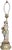 Mid-Century Porcelain Table Lamp Minstrel With Mandolin For Sale - Image 11 of 16