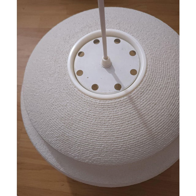 Plastic Mid-Century Modern Space Age Fiberglass Pendant Lamp, 1970s For Sale - Image 7 of 8