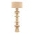 Light Wood Stacked Shape Floor Lamp For Sale