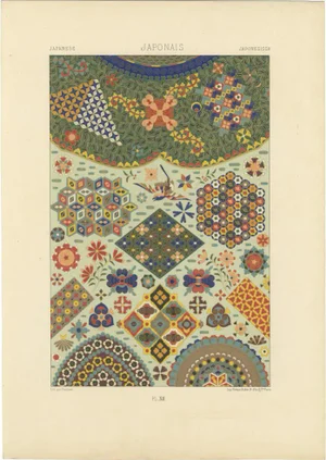 Geometric and Floral Patterns, 1869, Paper