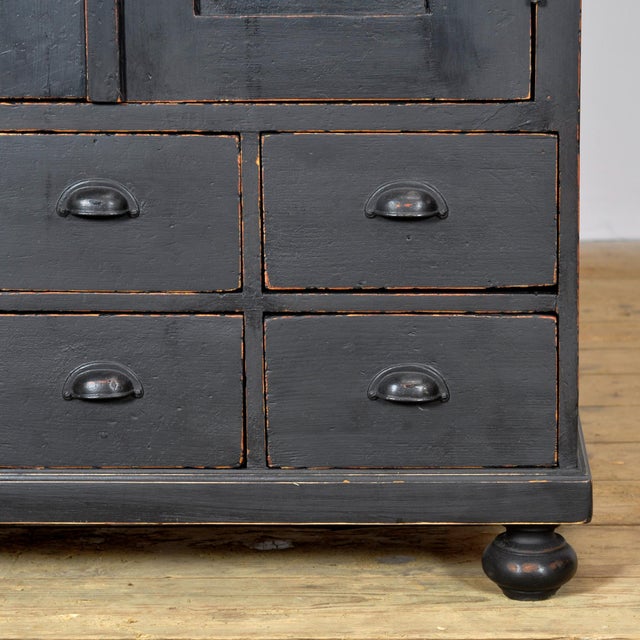 Pine Cabinet with Six Drawers, 1920 For Sale - Image 10 of 12