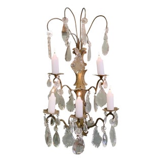 19th Century French Brass Candle Wall Sconce For Sale