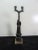 Wood Mid-Century Folk Art Carved Hand Candlestick For Sale - Image 7 of 7