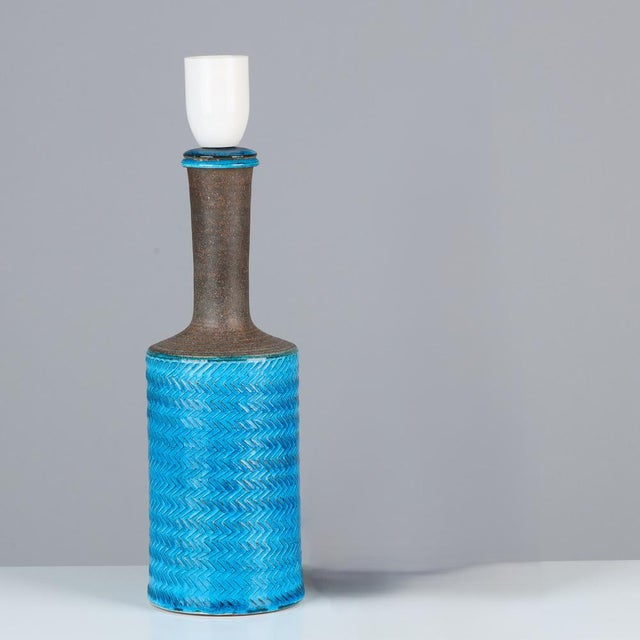 Table Lamp in Ceramic by Nils Kähler for Kähler, Denmark, 1960 For Sale - Image 6 of 6