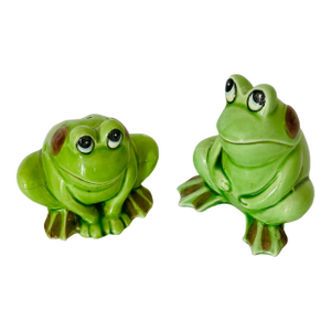 Vintage Salt and Pepper Shakers Frogs