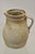 Beige Antique Primitive Stoneware Salt Glazed 8" Bulbous Water Pitcher With Handle For Sale - Image 8 of 11