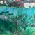 Blue Mid-Century Expressionist Hillside Landscape Oil Painting – Framed For Sale - Image 8 of 12