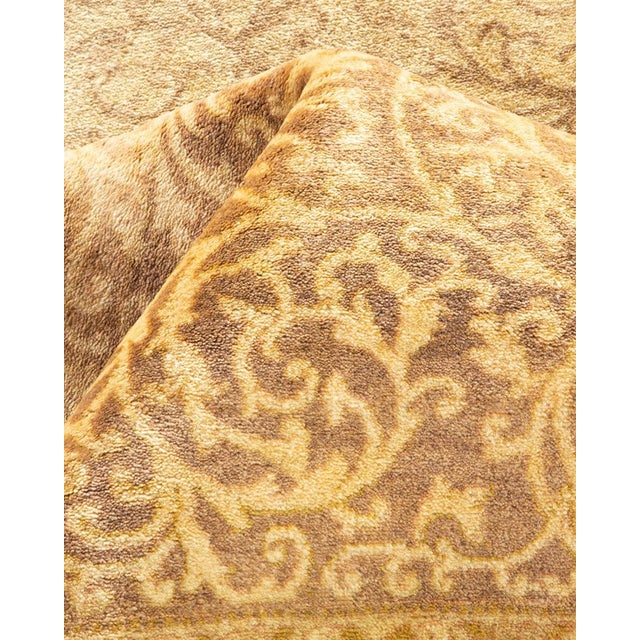 Textile Mogul Collection Hand-Knotted Area Rug - Orange 8' 4" x 9' 10" For Sale - Image 7 of 9