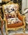 Textile French Louis XV Bergère Chair With Romantic Tapestry Upholstery, Velvet Panels & Hand-Gilded Gold Leaf Frame For Sale - Image 7 of 7