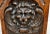 Antique Dutch Carved Solid Oak Lion Figural Plaque For Sale - Image 9 of 12