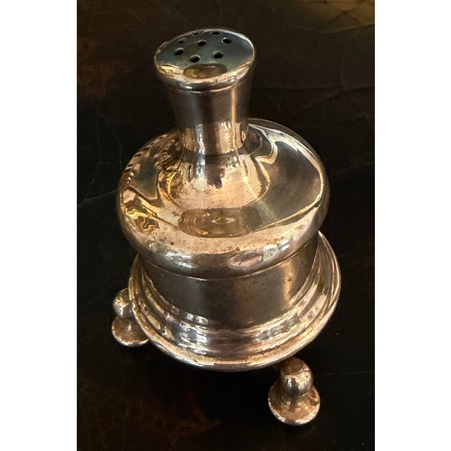 Early Vintage Silver Plate Pepper Mill, Made in France For Sale - Image 4 of 12