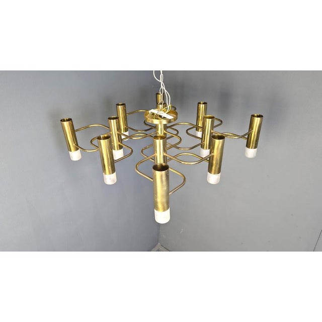 Mid-Century 13-Light Chandelier by Gaetano Sciolari, 1970 For Sale - Image 6 of 16
