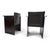 Mid-Century Modern Solaria Chairs in Black Leather by Tito Agnoli for Arrben, 1970s, Set of 2 For Sale - Image 3 of 18