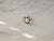 8MM Pearl Ring with Sapphire Halo 14k Yellow Gold, Size 6.5 For Sale - Image 4 of 5