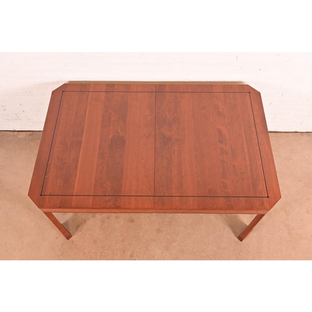 Stickley Mission Arts & Crafts Cherry Wood Extension Dining Table, Newly Refinished For Sale - Image 10 of 14