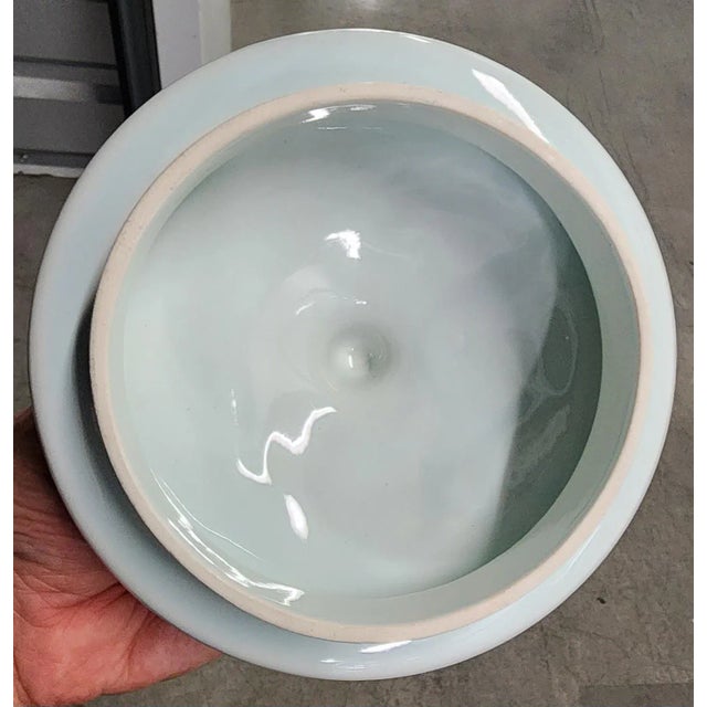 Ceramic Holland Delft Fine Ceramic Lidded Apothecary Jar For Sale - Image 7 of 11