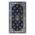 Blue Chinese Antique 1880s Rectangle Room Size Wool Knotted Peking Rug For Sale