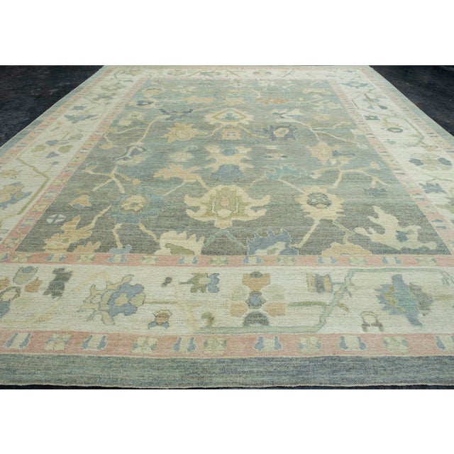 Turkish Oushak Rug 13'1" x 15'1" #18071 Explore a curated collection of hallway runners, wool rugs, and handmade...