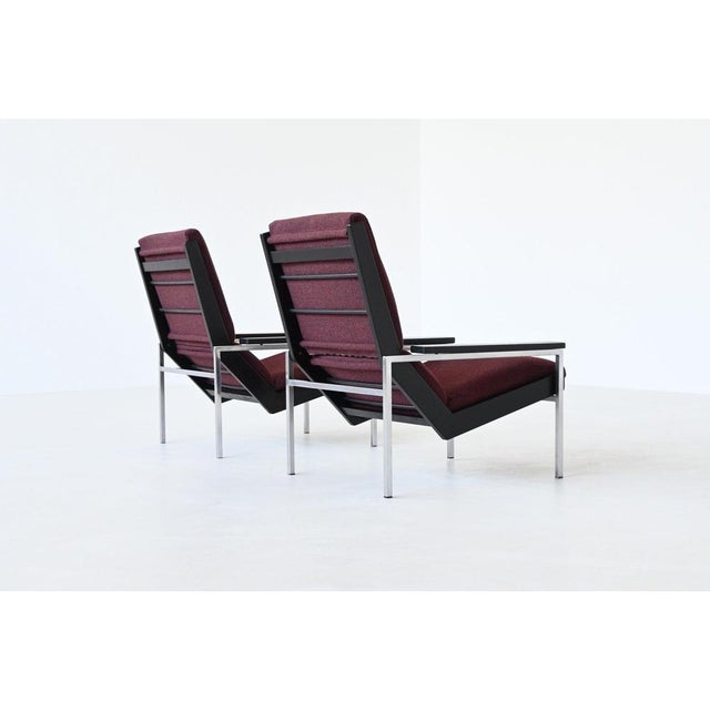 Metal Lotus Lounge Chairs attributed to Rob Parry for Gelderland, Netherlands, 1960s, Set of 2 For Sale - Image 7 of 18