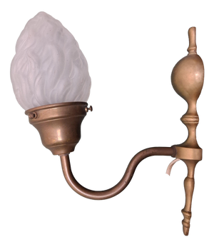 Vintage French Floreal Wall Lamp, 1920