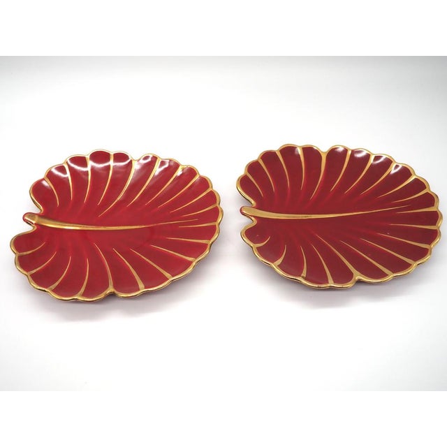Mid-Century Modern Vintage Swedish Dessert Plates by Arthur Percy for Upsala Ekeby Gefle, 1940s, Set of 2 For Sale - Image 3 of 7