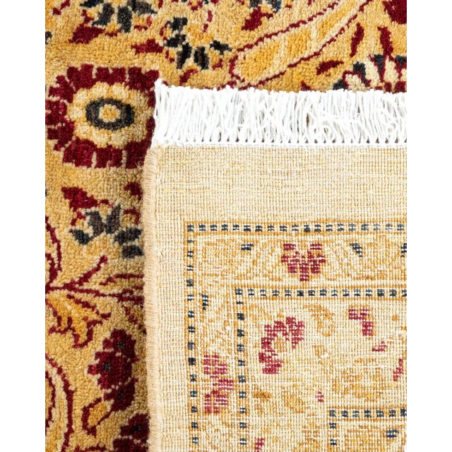 2000 - 2009 Mogul, One-of-a-Kind Hand-Knotted Area Rug in Ivory, 9' 1" x 12' 10" For Sale - Image 5 of 8