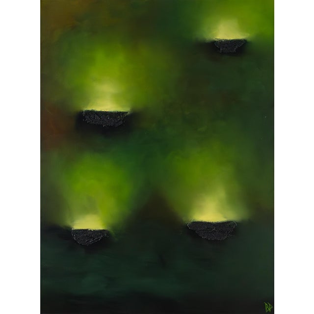 Forest Green Ben Put, Nature's Myth I and II, Acrylic on Canvas For Sale - Image 8 of 8