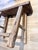Wood French Rustic Vintage Weathered Natural Wood Noodle Bench For Sale - Image 7 of 10