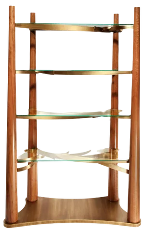 Into the Woods Walnut Bookcase by Insidherland