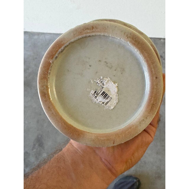 Ceramic Mid-Century Modern Sculptural Ceramic Vase With Layered Ring Form For Sale - Image 7 of 7