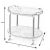 Traditional Kathleen 2-Tier Bar Cart, Gray For Sale - Image 3 of 7