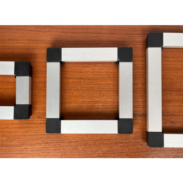 Postmodern Danish Trivet Coasters by Jorgen Meldgaard for Menu, 1980s, Set of 3 For Sale - Image 12 of 14