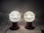 1960s Mid-Century Portuguese Modern Wood and Frosted Glass Table Lamps, 1960s, Set of 2 For Sale - Image 5 of 17